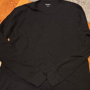Old Navy Men's Long Sleeve Black Tee